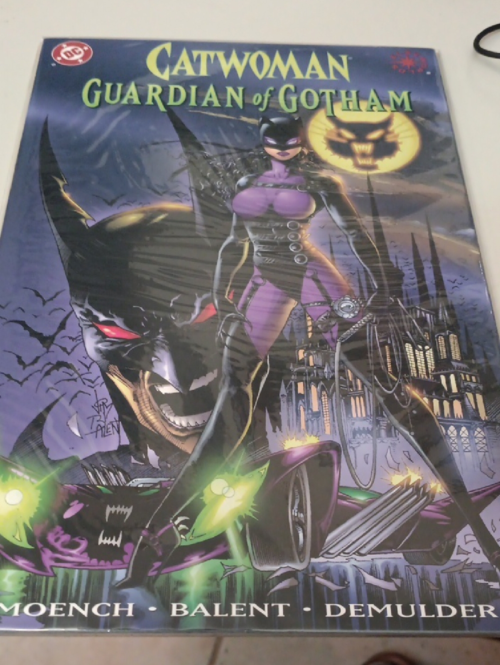 DC Catwoman  Guardian Of Gotham Comic Cover — Purple and Black